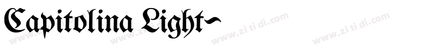 Capitolina Light字体转换